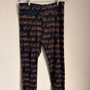 I Heart Xmas Juniors Velour Leggings